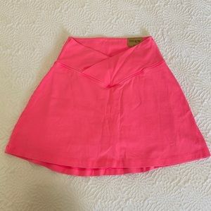 High Waist V Crossover Skort